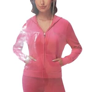 Juicy Couture x Mean Girls Women's Velour Zip Up Jacket Pink NWT